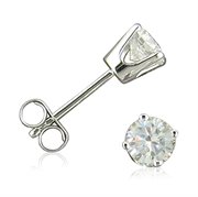 PDE101PD: 1ct Diamond Stud Earrings set in 14K White Gold ( I2 I/J)