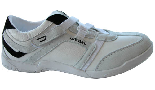 Diesel Jump On Mens White Leather Shoes US 11 EU 44.5
