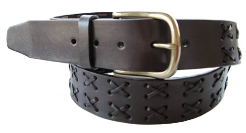 Tommy Bahama Leather La Paz Belt 7547 Brown-42