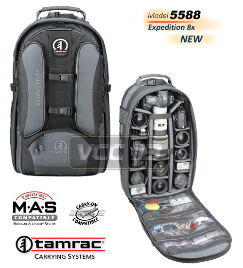 Tamrac 5588 Expedition 8 x Pro Photo Backpack BLACK 8x