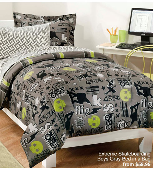 Boys Extreme Skateboarding bedding set