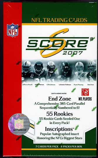 2007 Score NFL Football Factory Sealed Box- Rookies!!
