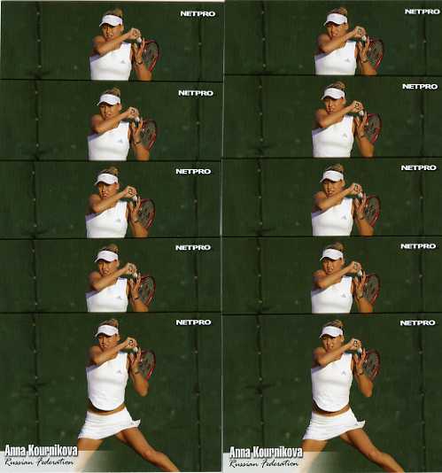 (25) 2003 NetPro #10 Anna Kournikova ROOKIE Lot !!