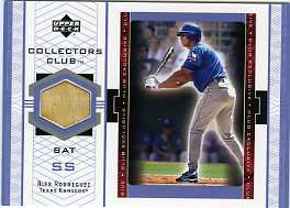 2002 UD CC EXCLUSIVE Alex Rodriguez Game Used Bat FHOF