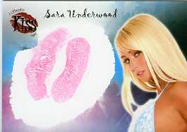 2007 Benchwarmer Sara Underwood KISS Card 2/16 MINT