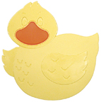 YeLLow Rubber DUCK ducky duckie BATH TUB TREADS