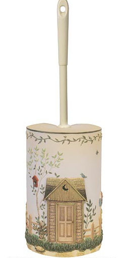 Spivey OUTHOUSE OuT HoUSE bathroom TOILET BRUSH holder