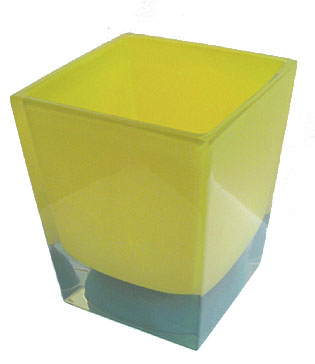 COSMO Funky CONTEMPORARY Color Block WASTEBASKET trash