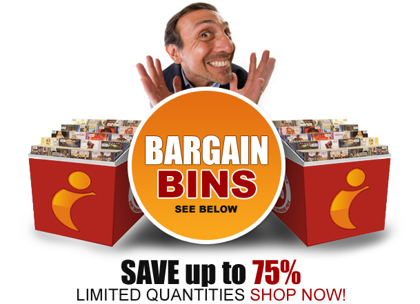 Bargain Bins Up to 75% OFF