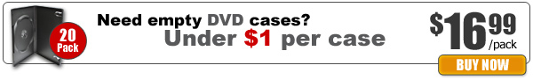 DVD empty cases 20 Pack