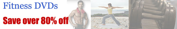 Fitness DVDs at 80% off