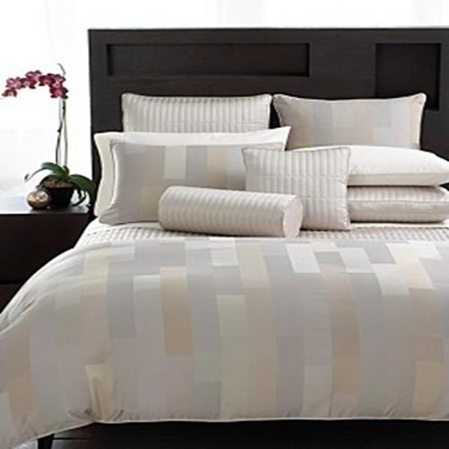 Hotel Collection Bricks Quilted Standard Sham Linen NEW