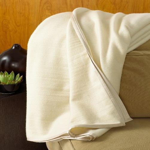 Hotel Collection "Finest Wool" King Ivory Blanket NEW