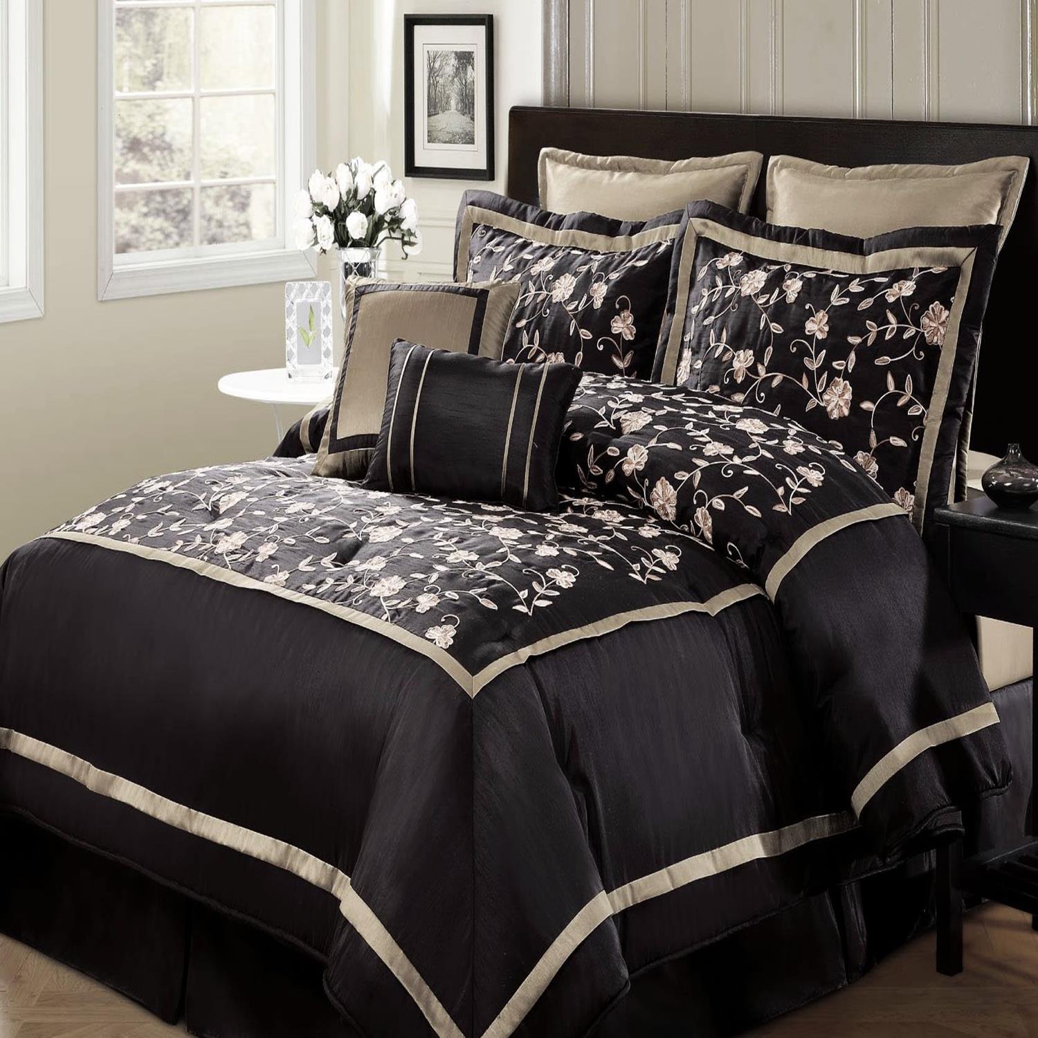 Hallmart Fleur de Lis King 9 Piece Comforter Set NEW eBay