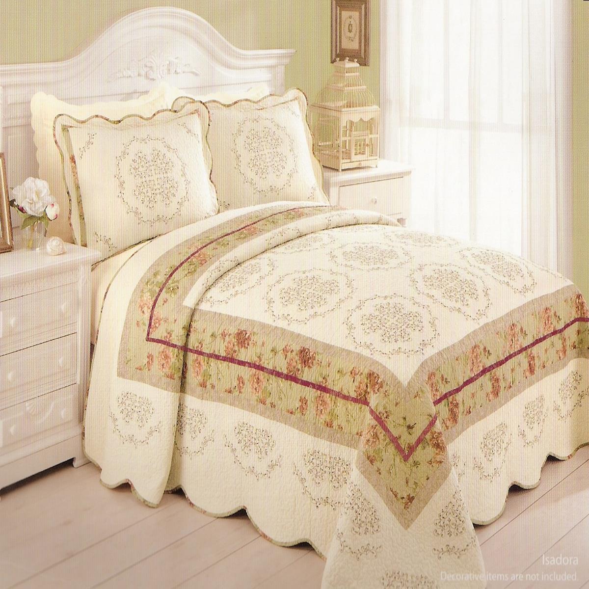 Modern Heirloom Isadora Queen Quilted Bedspread NEW eBay