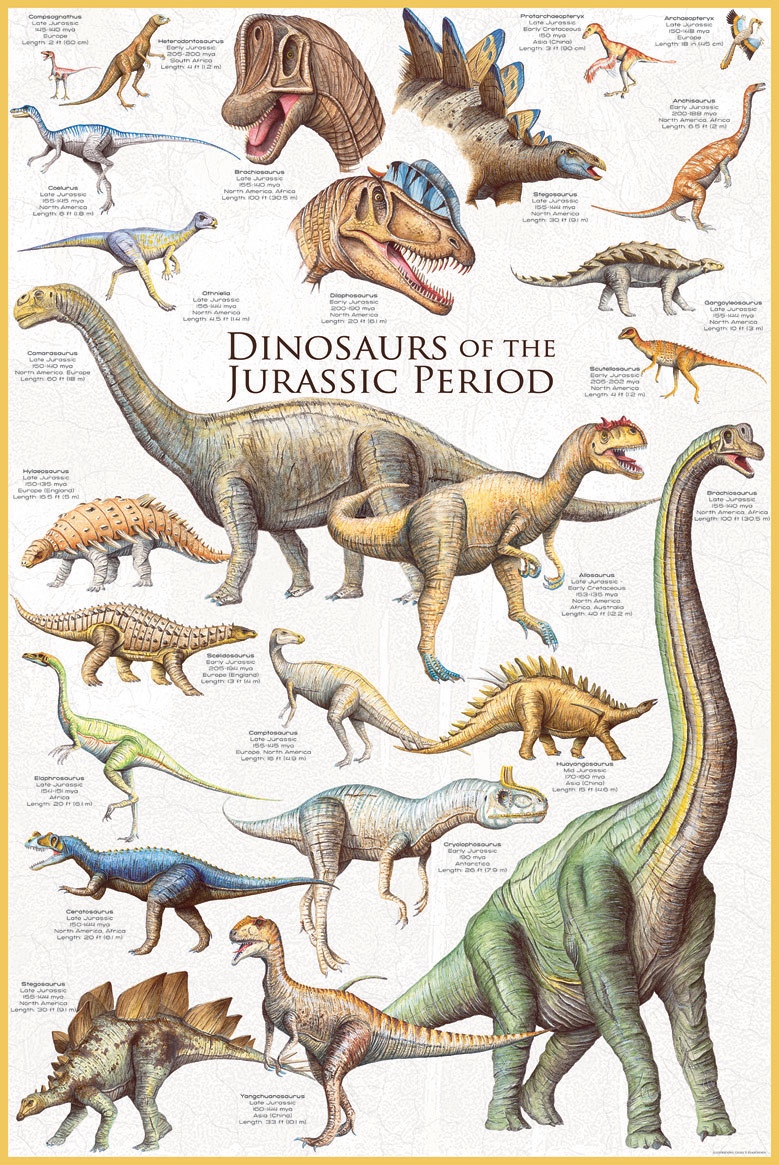 Poster Of Dinosaurs