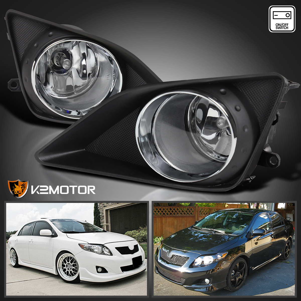 2009-2010 TOYOTA COROLLA LE XLE S XRS OEM FOG LIGHTS