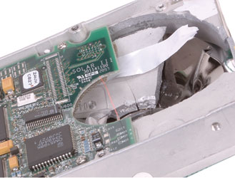 Crushed Hard Disk