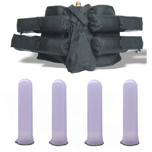 NEW Paintball 4+1 Deluxe Harness Ammo Pack & 140rd Pods
