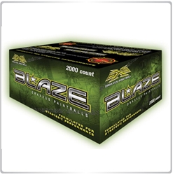 Draxxus Blaze Paintballs 2000 Rounds - Woodland Camo