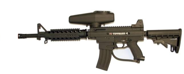 Tippmann X-7 X7 Paintball Gun + 16" RIS Barrel + Stock