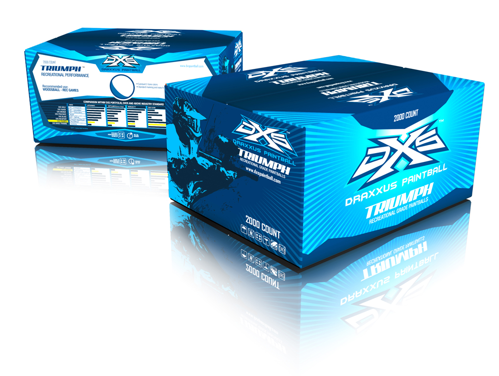 Draxxus Triumph Paintballs First Run Quality 2000 Rounds