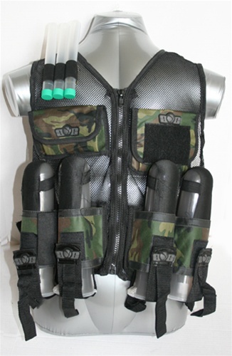 Gen X GXG Lightweight Tactical Paintball Vest - Camo