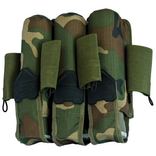 Valken Paintball V-Tac Woodland 3+4 Pod Pouch