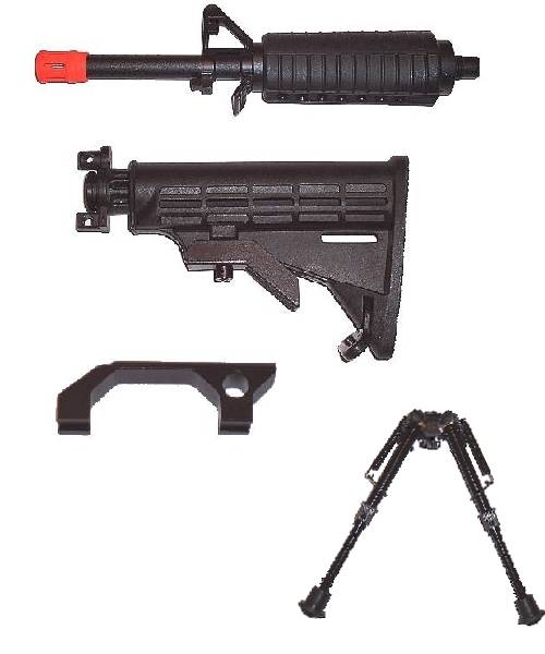 NEW Tippmann A5 Combat Barrel Stock Bipod Fixed Sight