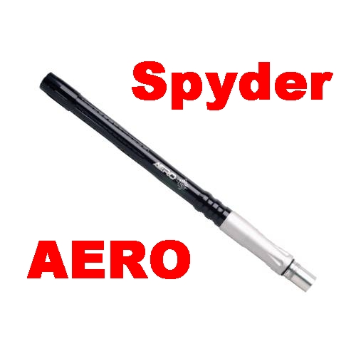 12&rsquo;&rsquo; Spyder AERO Paintball Barrel 2 Piece Silver/Black
