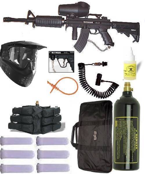 New TIPPMANN A5 PAINTBALL Gun Marker M4 SNIPER SET - 5