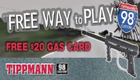 Tippmann 98 Custom Free Gas Card image