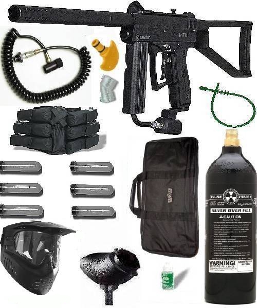 US Army Alpha Black Tactical Paintball Marker Gun Sniper Set