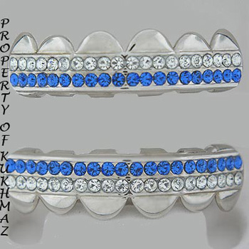 GRILLZ PAUL WALL SILVER STYLE TEETH MOLD INCLUDED 123