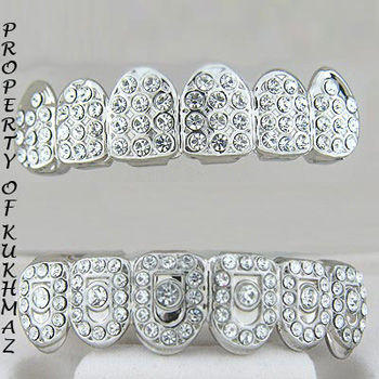 GRILLZ PAUL WALL SILVER STYLE TEETH MOLD INCLUDED 38