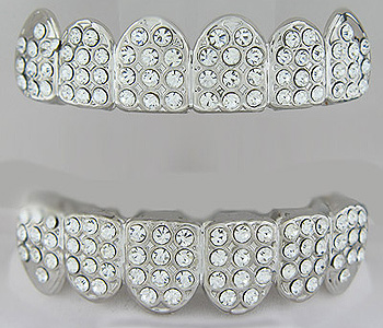 GRILLZ PAUL WALL SILVER STYLE TEETH MOLD INCLUDED 45