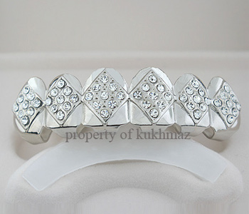 GRILLZ PAUL WALL SILVER STYLE TEETH MOLD INCLUDED 02