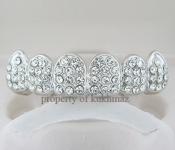 GRILLZ PAUL WALL SILVER STYLE TEETH MOLD INCLUDED 06