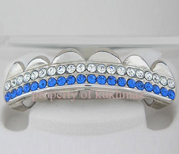 GRILLZ PAUL WALL SILVER STYLE TEETH MOLD IS INCLUDED