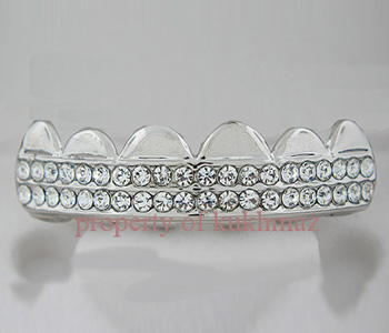 GRILLZ PAUL WALL SILVER STYLE TEETH MOLD IS INCLUDED