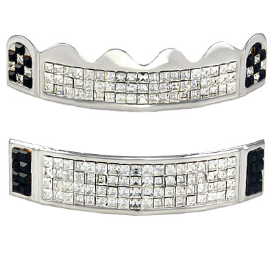 GRILLZ PAUL WALL SILVER STYLE TEETH MOLD INCLUDED 128