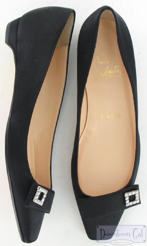 New Christian Louboutin Black Ballet Flats Shoes 36 5.5