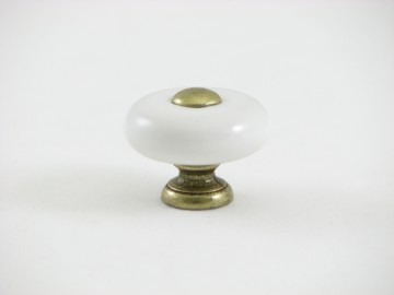 White Cabinet Hardware Knob PCPC806-WH