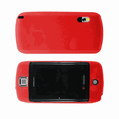 OEM T-Mobile Sidekick LX Silicone Skin Red Cover Case