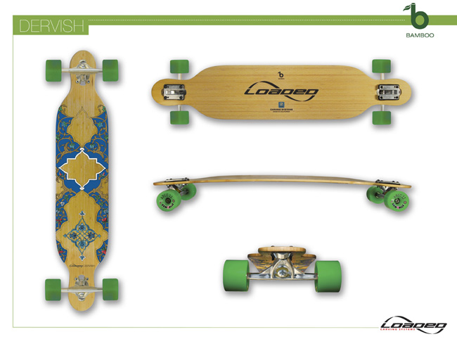 LOADEDBOARDS DERVISH LONGBOARD SKATEBOARD COMPLETE