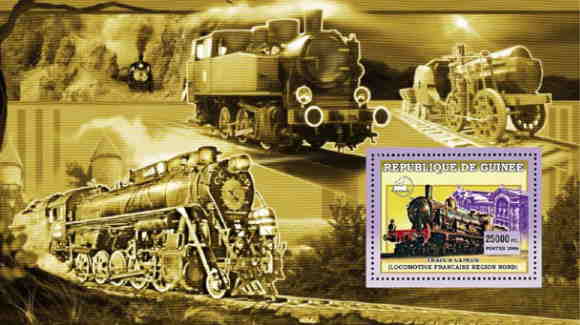 Guinea - French No. Region Steam Train S/S 7B-084