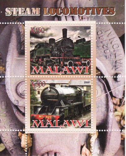 Steam Locomotives - Mint Sheet of 2 - MNH - SV0176