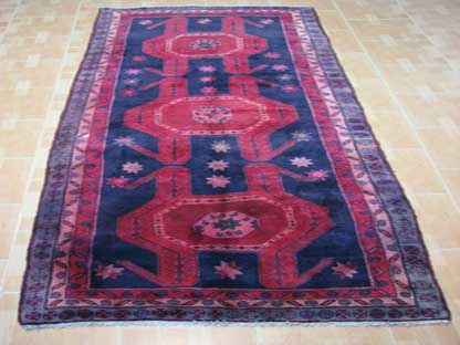 Persian Wool Handmade Area Rug Carpet Brown 4 x 10 ft