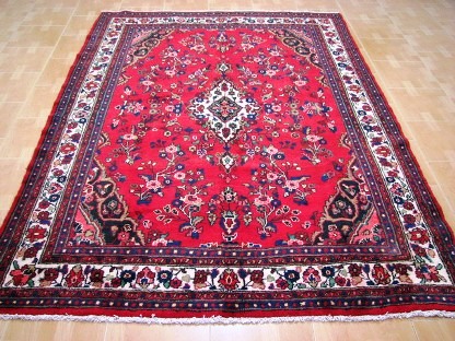 Persian Hamedan Handmade Area Rug Carpet Red 7 x 10 ft