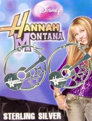 E83292L: STERLING SILVER DISNEY HANNAH MONTANA HOOP EARRINGS